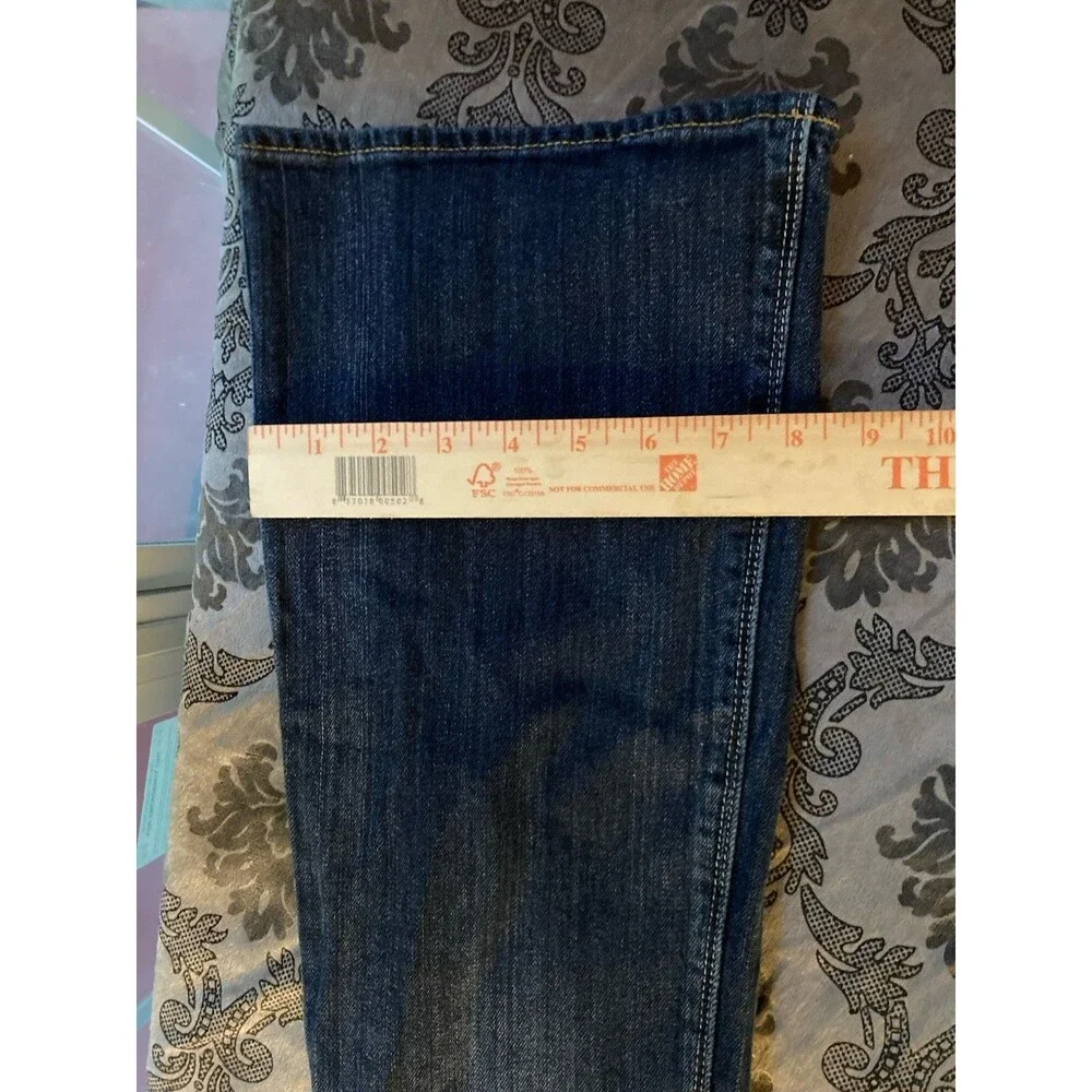 American Eagle Girls Blue Stretch Bootcut Denim Jeans Size 8 Regular